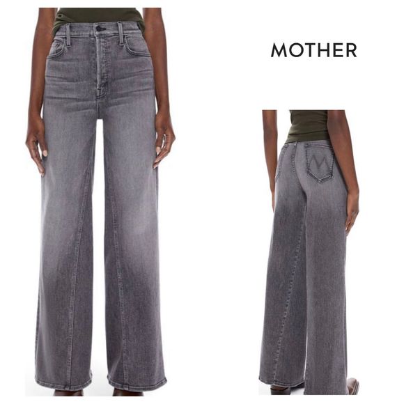 Mother The Enchanter Sneak Wide Leg Wrong Train Place Jeans Size 28 - Picture 1 of 16